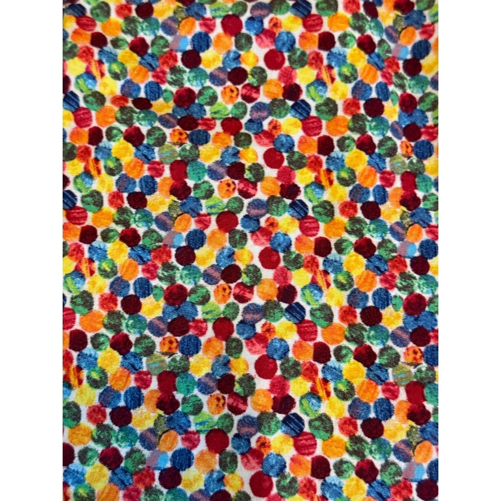 Cremieux Mens XXL Multi Color Polka Dot Short Sleeve Button‎ Down Shirt Stretch - Picture 4 of 7